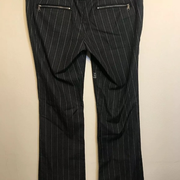 Fox Girls Gray Pinstripe Slacks Career Pants - Picture 3 of 7